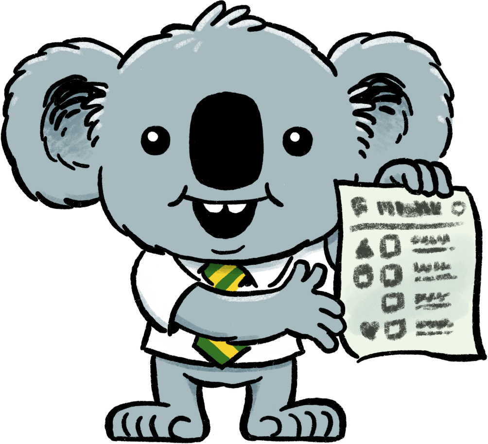 Dennis the Election Koala, now in full colour, somewhere else